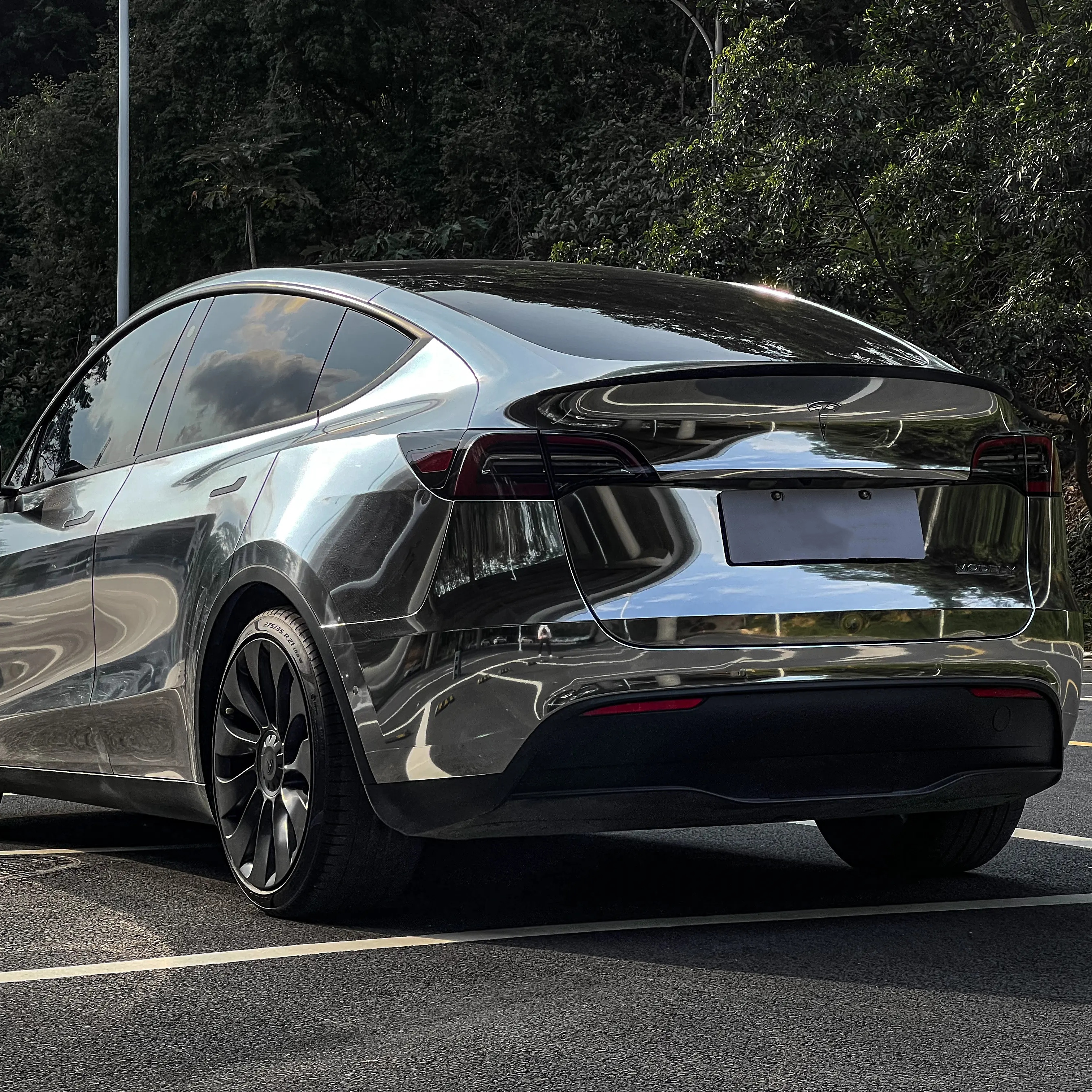 Ravoony Basic Gloss Silver Chrome Wrap