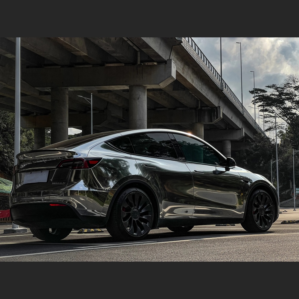 Ravoony Basic Gloss Silver Chrome Wrap