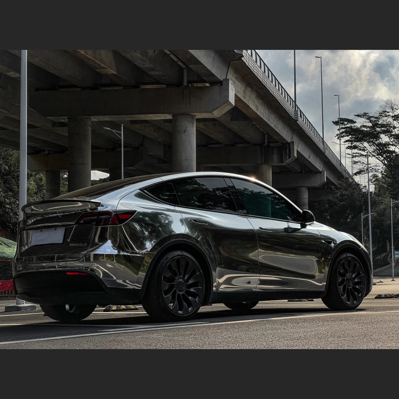 Ravoony Basic Gloss Silver Chrome Wrap