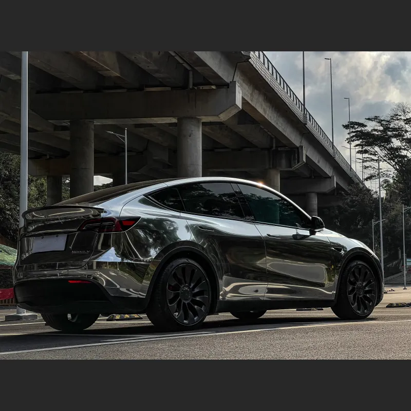 Ravoony Basic Gloss Silver Chrome Wrap