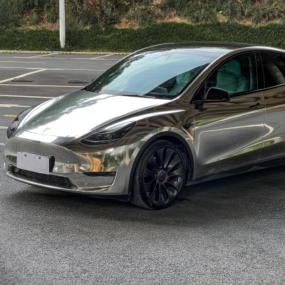Ravoony Basic Gloss Silver Chrome Wrap 02