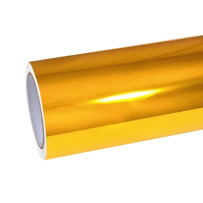 Ravoony Basic Yellow Gold Chrome Vinyl Car Wrap 01
