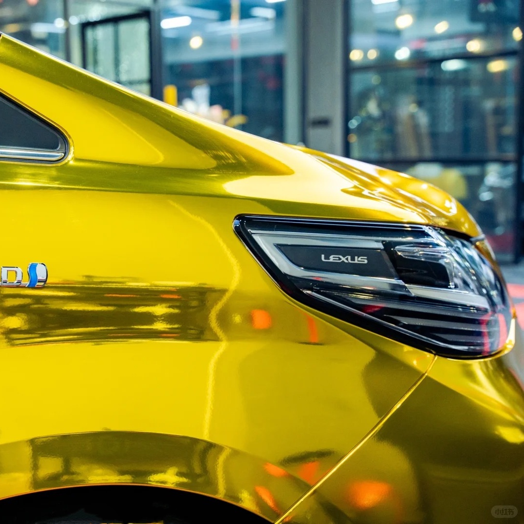 Ravoony Basic Yellow Gold Chrome Vinyl Car Wrap