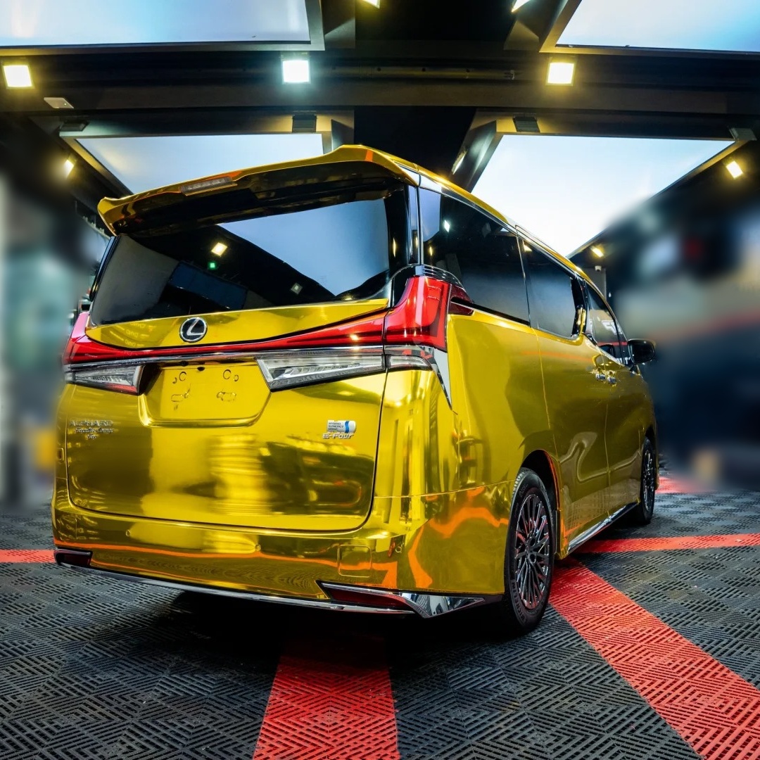 Ravoony Basic Yellow Gold Chrome Vinyl Car Wrap