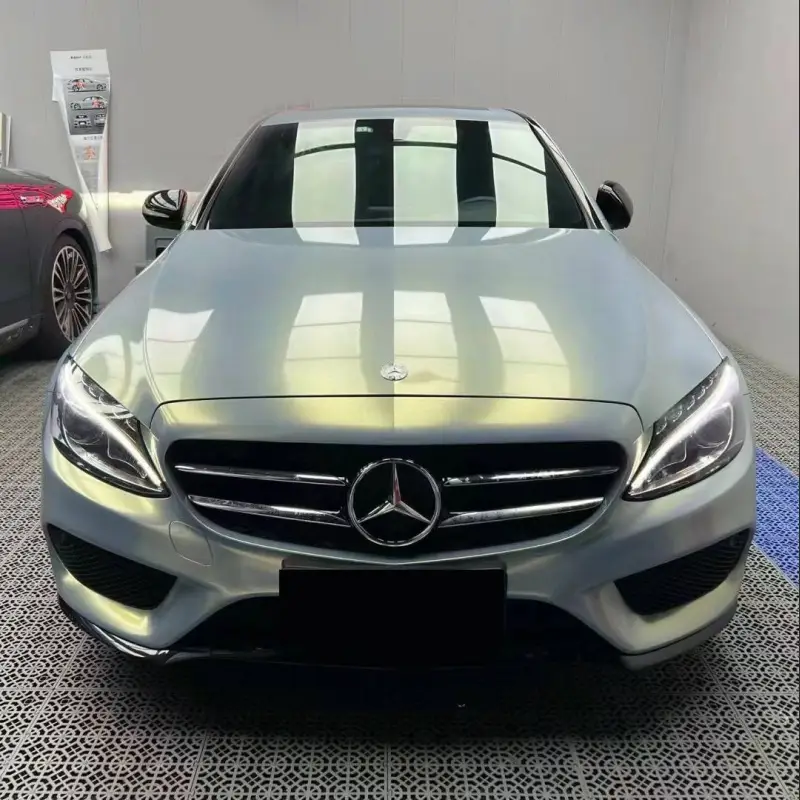 Ravoony Plus Glossy Diamond Grey Gold Car Wrap