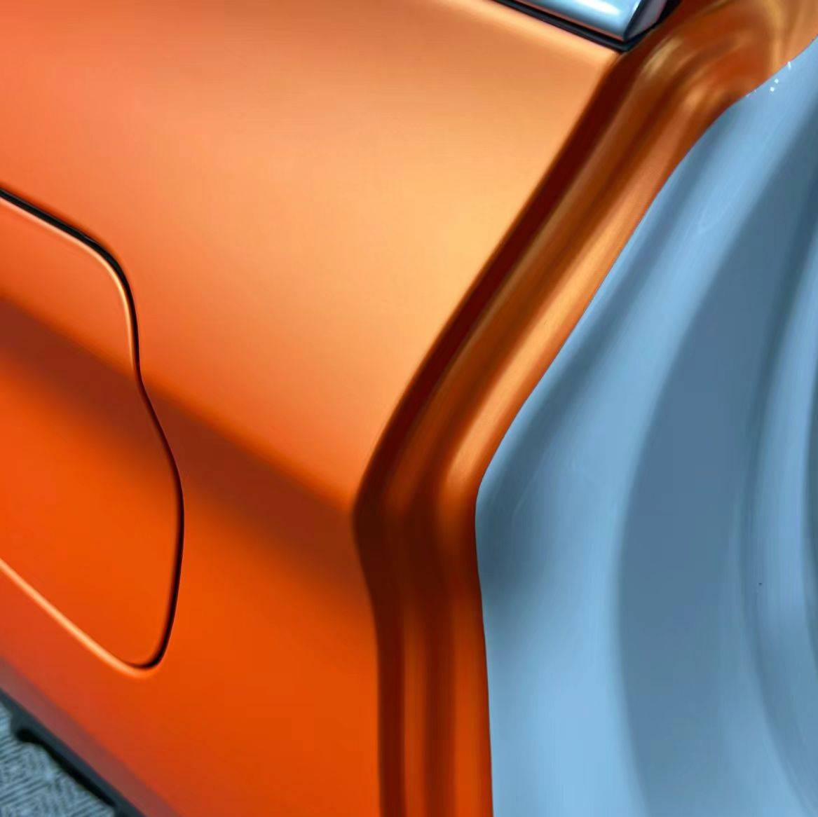 Ravoony Plus Ultimate Flat Orange Car Vinyl Wrap