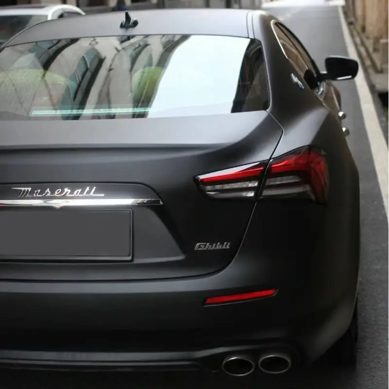 Ultimate Flat Black Car Vinyl Wrap
