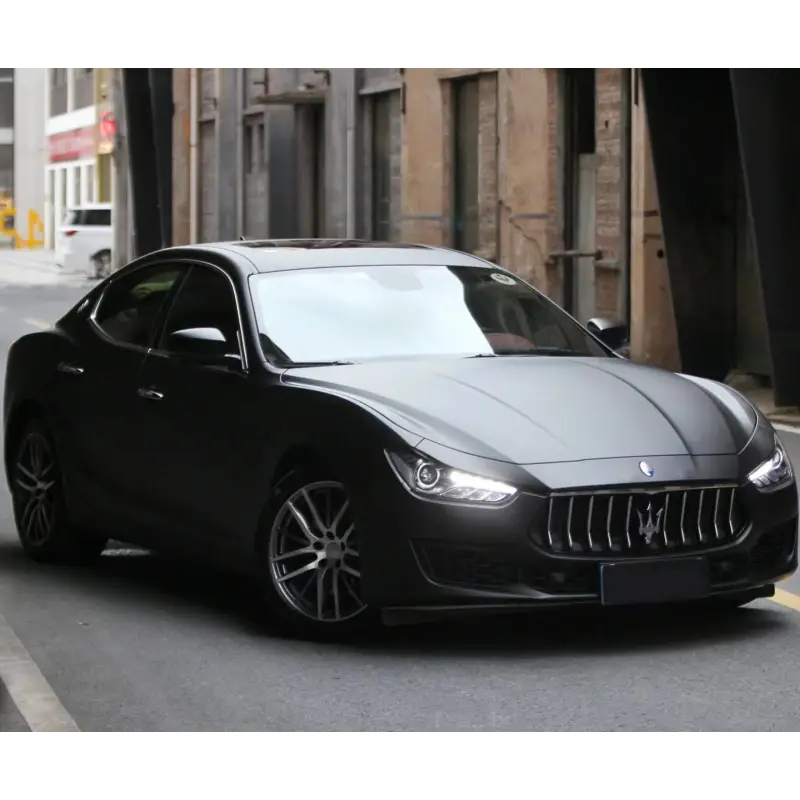 Ultimate Flat Black Car Vinyl Wrap