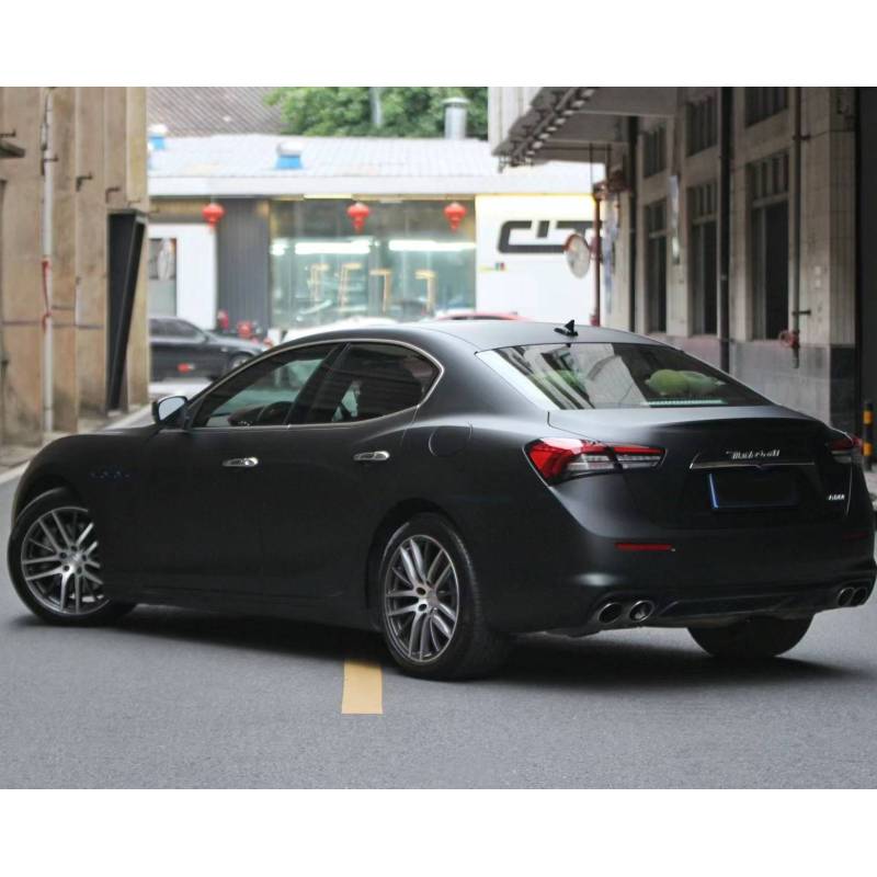 Ultimate Flat Black Car Vinyl Wrap