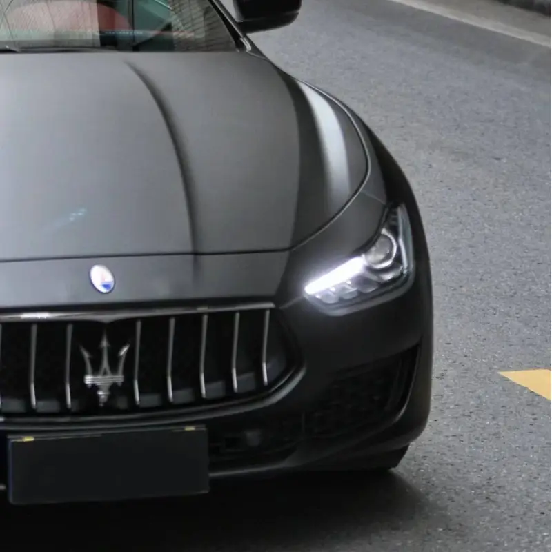 Ultimate Flat Black Car Vinyl Wrap