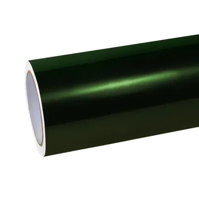 Ravoony Plus Gloss Paint Metal Midnight Green Car Wrap 01