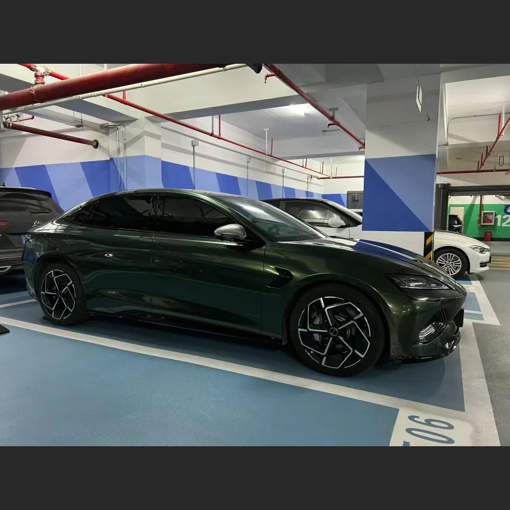 Ravoony Plus Gloss Paint Metal Midnight Green Car Wrap