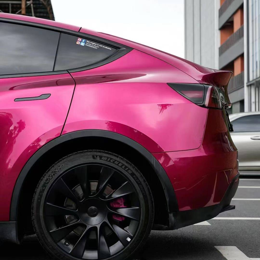 Ravoony Plus PET Glossy Metallic Rubellite Purple Vinyl Wrap