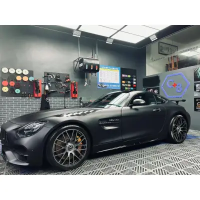 Ravoony Plus Matte Chrome Black Vinyl Wrap 02