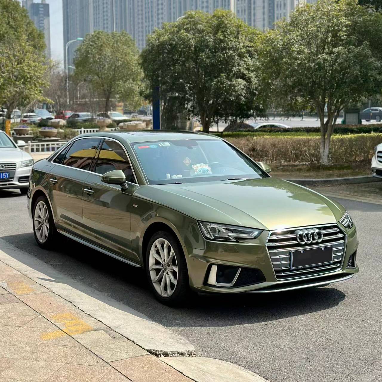 Ravoony Plus PET Gloosy Dazzling Night Green Car Wrap