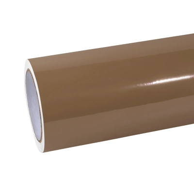 Ravoony Plus PET Glossy Caramel Brown Vinyl Car Wrap 01
