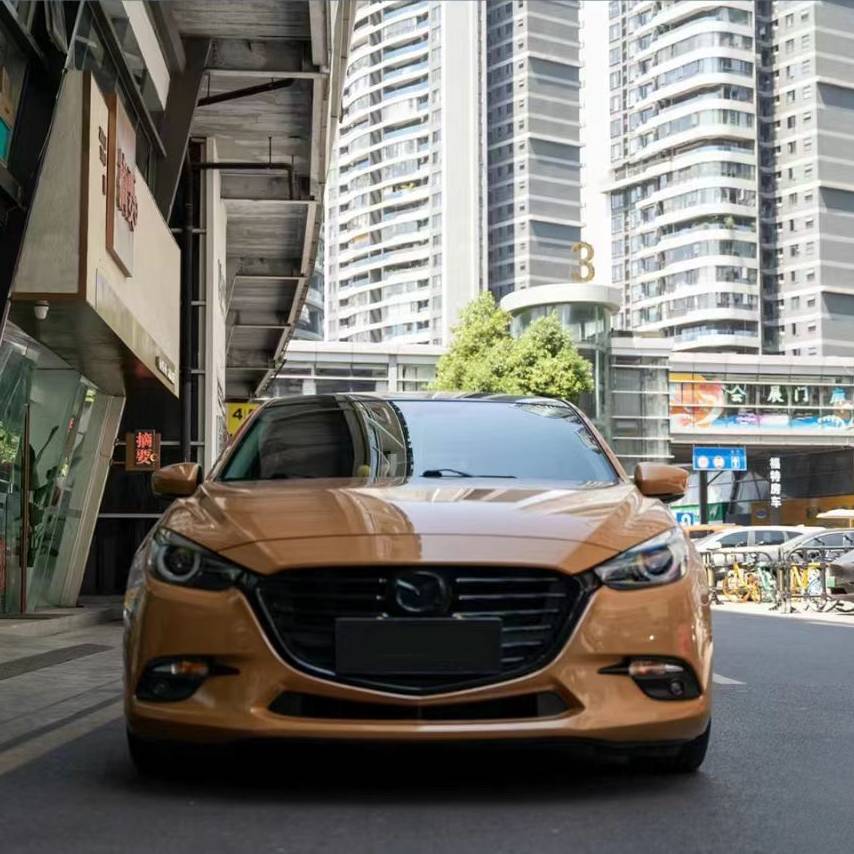 Ravoony Plus PET Glossy Caramel Brown Vinyl Car Wrap