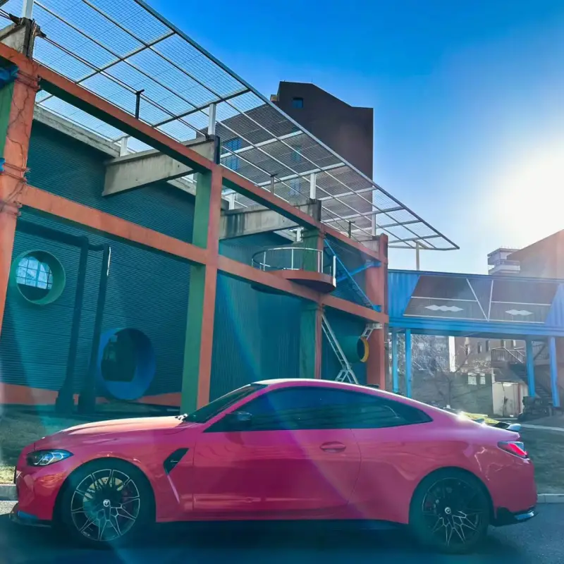 Ravoony Plus Glossy Crystal Strawberry Red Vinyl Car Wrap