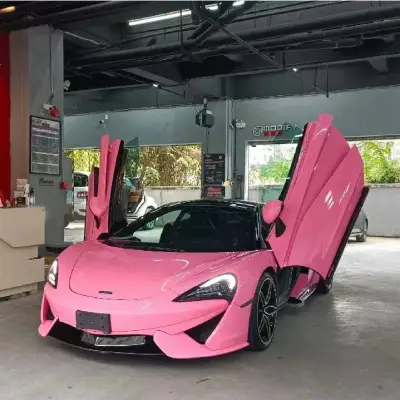Ravoony Plus Glossy Crystal Light Pink Car Wrap 02