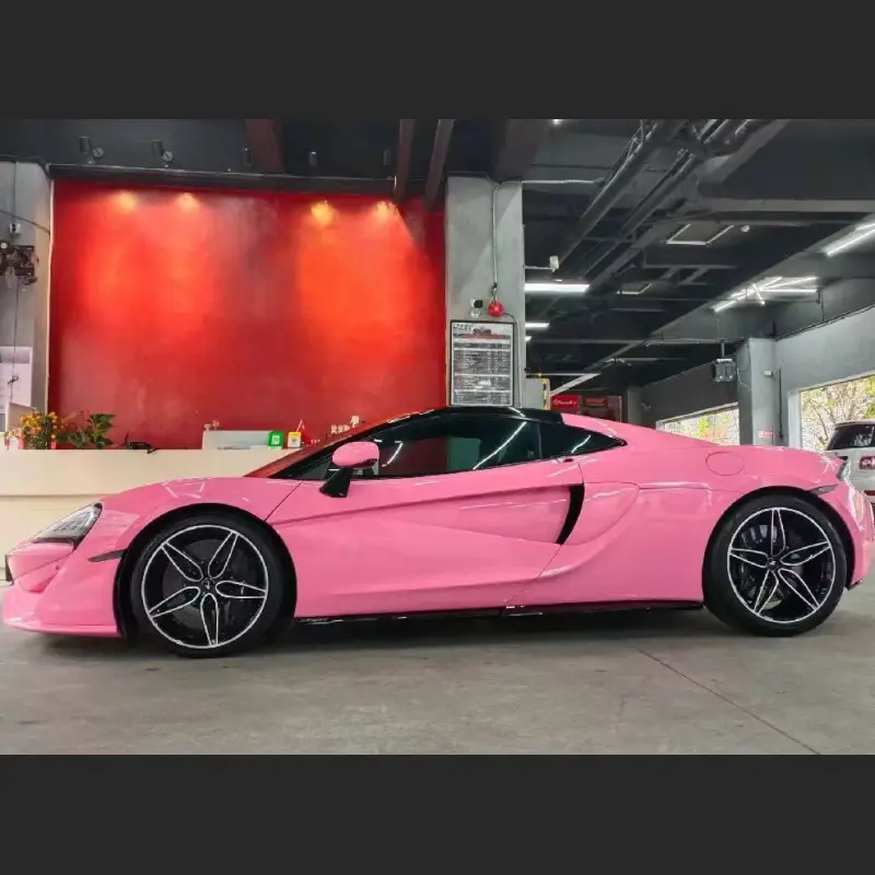 Ravoony Plus Glossy Crystal Light Pink Car Wrap