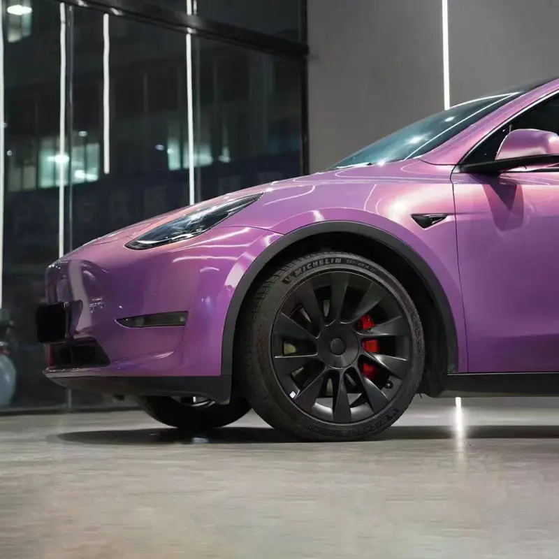 Ravoony Plus Maserati Gloss Love Audacious Purple Car Vinyl Wrap