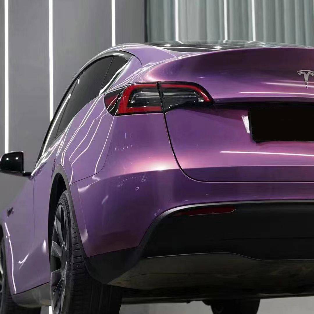Ravoony Plus Maserati Gloss Love Audacious Purple Car Vinyl Wrap