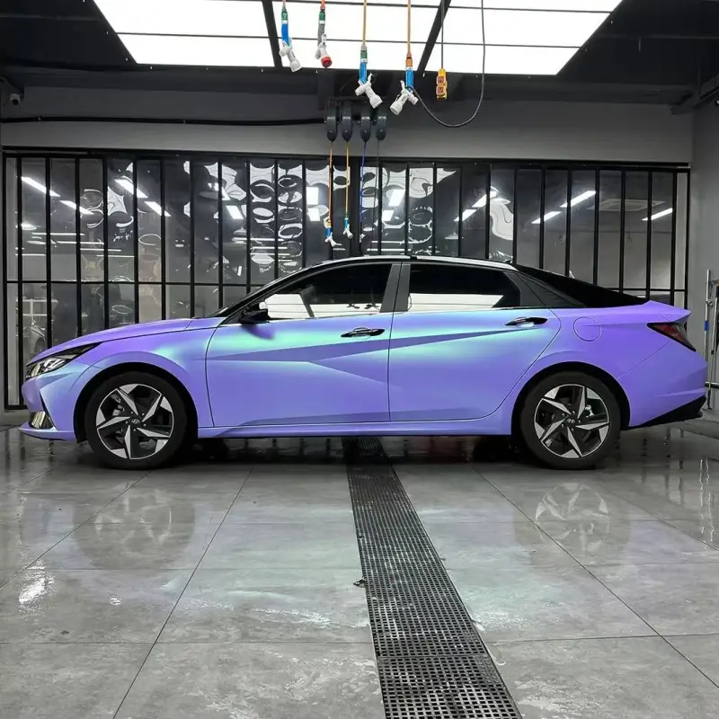 Ravoony Plus Ceramics Lavender Blue Vinyl Car Wrap