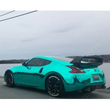 Glossy Chrome Teal Car Vinyl Wrap