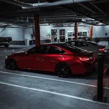Gloss Metallic Vampire Red Vinyl Car Wrap
