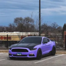 Glossy Lavender Purple Car Wrap Two