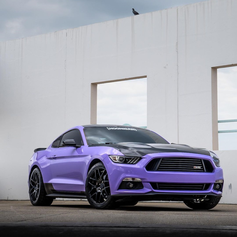 Glossy Lavender Purple Car Wrap Two