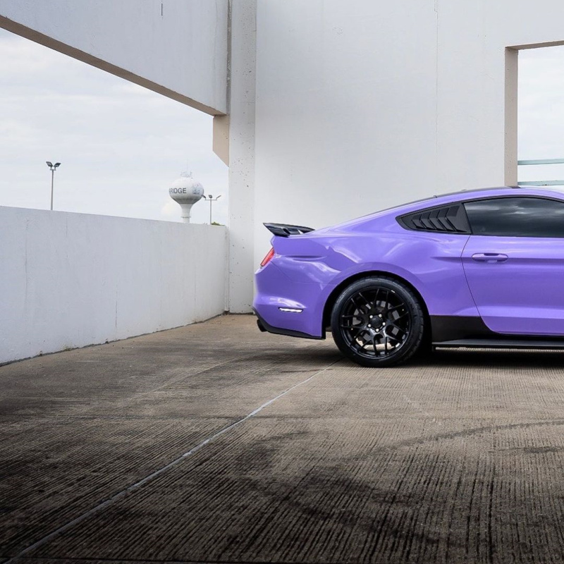 Glossy Lavender Purple Car Wrap Two