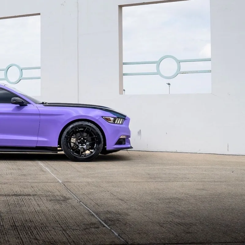 Glossy Lavender Purple Car Wrap Two