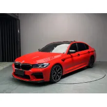 Glossy Crystal Ferrari Red Vinyl Car Wrap