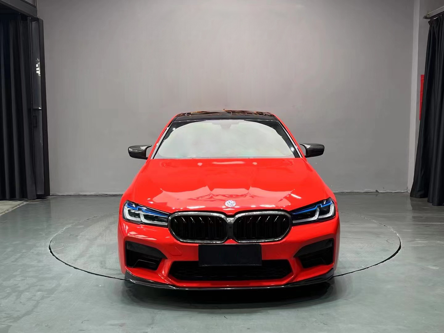 Ravoony Plus Glossy Crystal Ferrari Red Vinyl Car Wrap