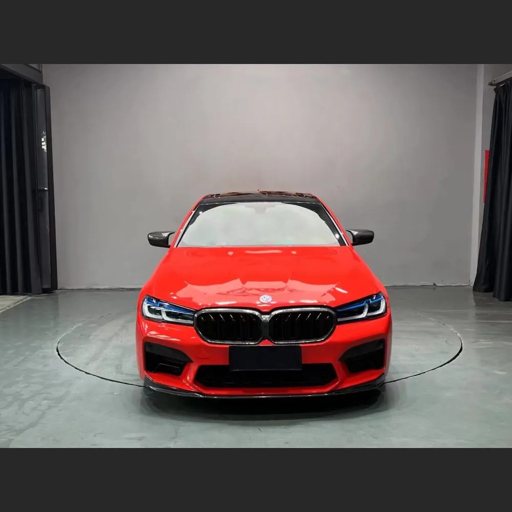 Ravoony Plus Glossy Crystal Ferrari Red Vinyl Car Wrap