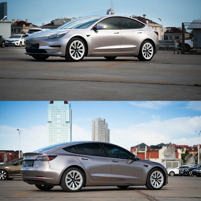  Ravoony Plus Metal Paint Combat Grey Car Vinyl Wrap