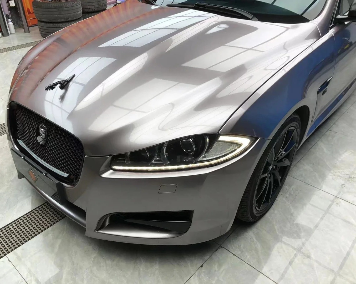  Ravoony Plus Metal Paint Combat Grey Car Vinyl Wrap