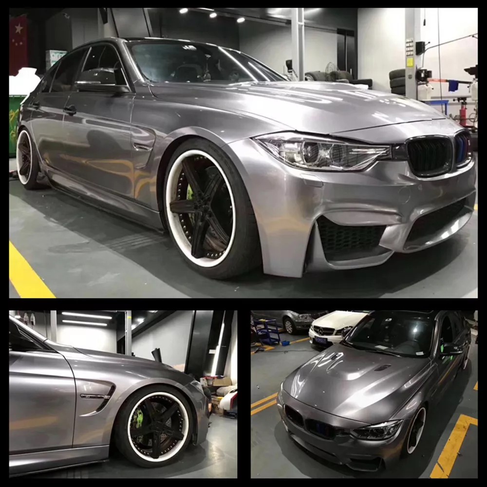  Ravoony Plus Metal Paint Combat Grey Car Vinyl Wrap