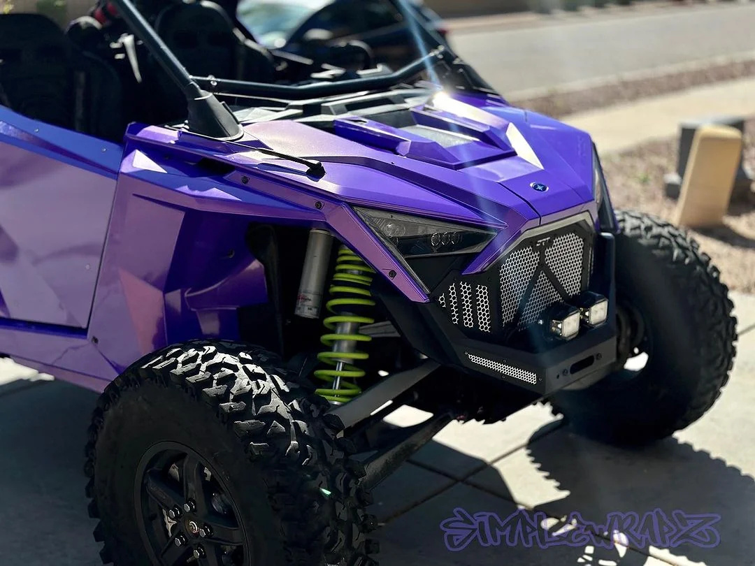 Ravoony Plus Glossy Fluorescent Purple Car Vinyl Wrap