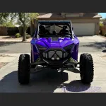 Ravoony Plus Glossy Fluorescent Purple Car Vinyl Wrap