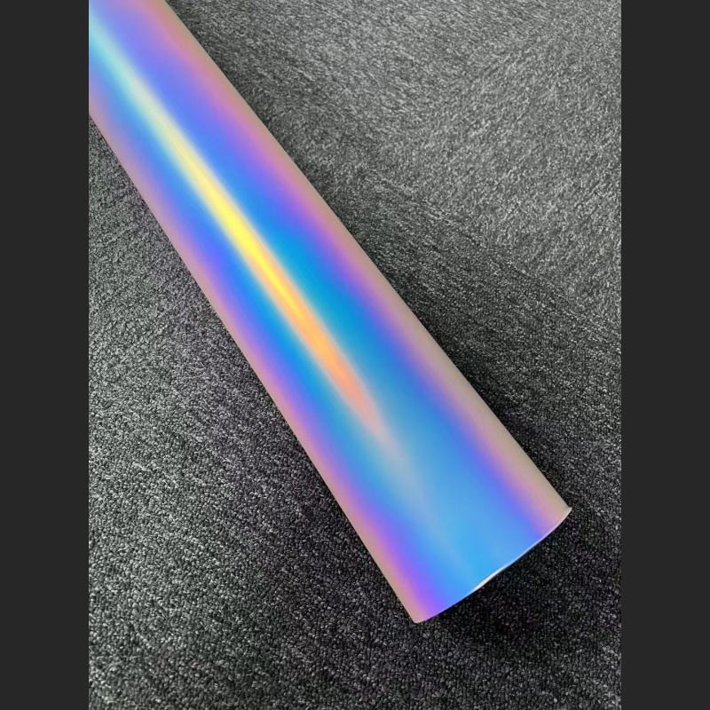 Ravoony Plus Matte Holographic Rainbow Neo Chrome Car Vinyl Wrap