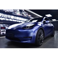 Pure Metallic Navy Blue Vinyl Wrap