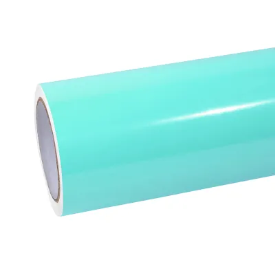 Ravoony Plus PET Gloss Crystal Tanager Blue Car Vinyl Wrap 01