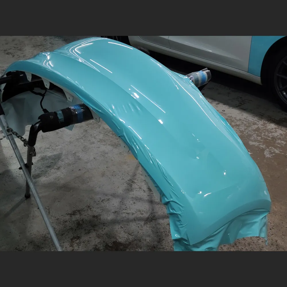 Ravoony Plus PET Gloss Crystal Tanager Blue Car Vinyl Wrap