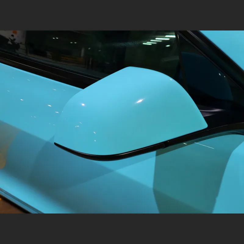 Ravoony Plus PET Gloss Crystal Tanager Blue Car Vinyl Wrap