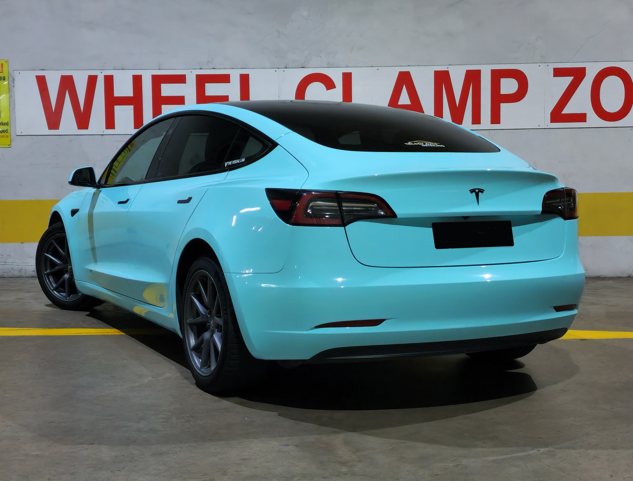 Ravoony Plus PET Gloss Crystal Tanager Blue Car Vinyl Wrap