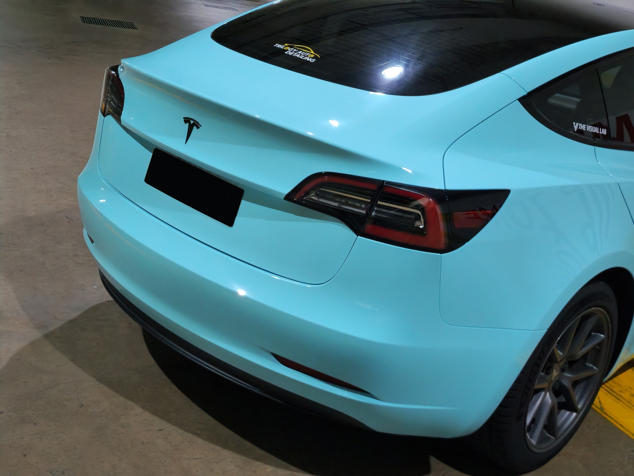 Ravoony Plus PET Gloss Crystal Tanager Blue Car Vinyl Wrap