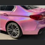 Ravoony Basic Glossy Laser Pink Car Vinyl Wrap