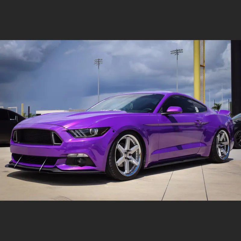 Ravoony Basic Glossy Explosion Purple Car Vinyl Wrap
